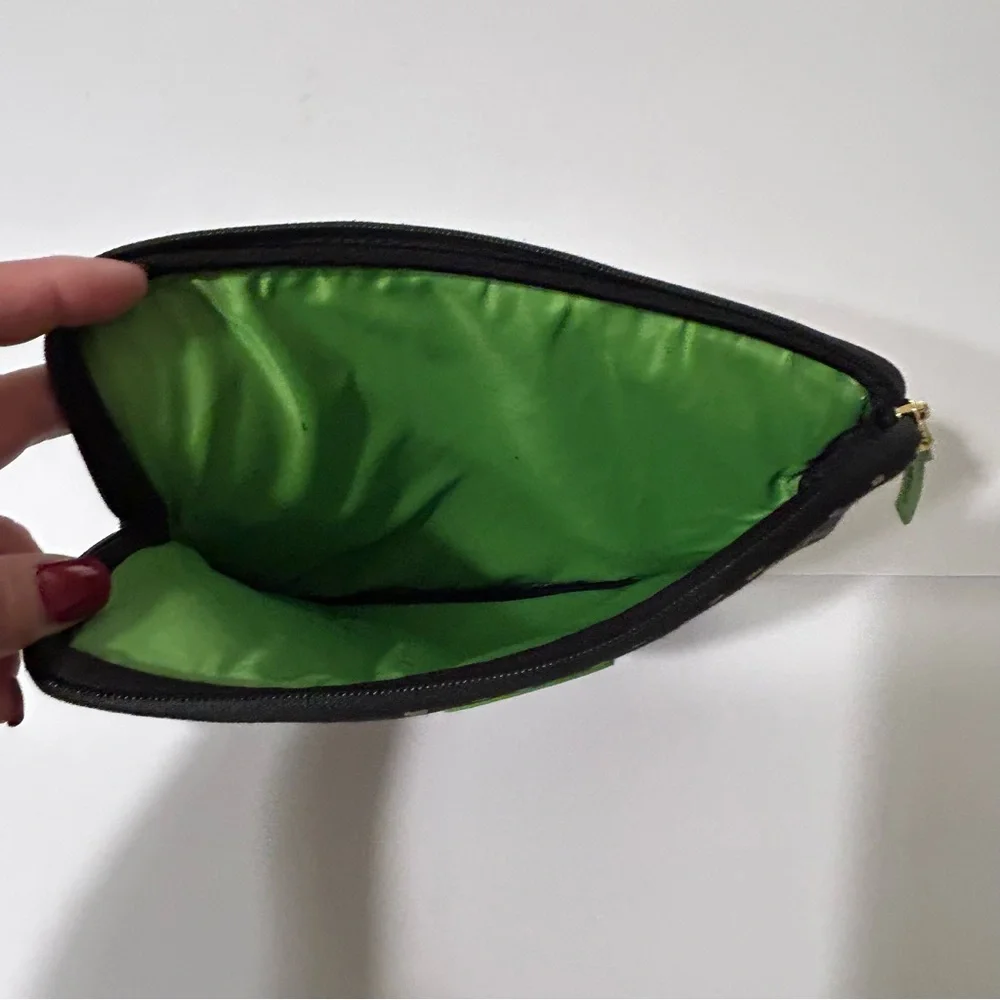 Kate Spade Black and Green Polka Dot Tablet Sleeve